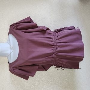 EUC EXPRESS SLEEVELESS RUFFLE BLOUSE SIZE: S/P